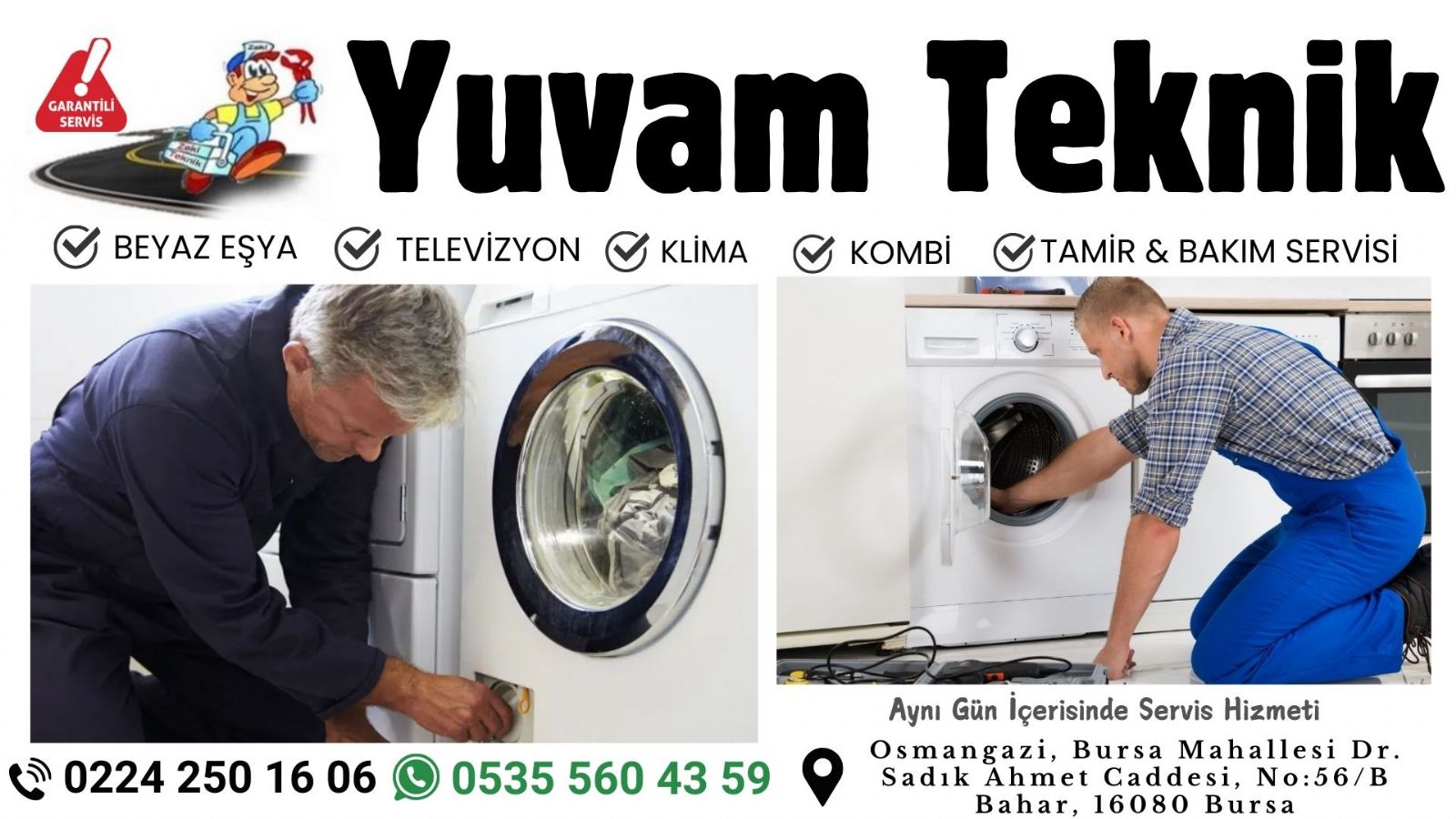 Bursa Çamaşır Makinesi Tamircisi